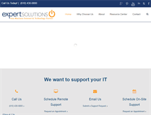 Tablet Screenshot of expertsolutionsinc.com